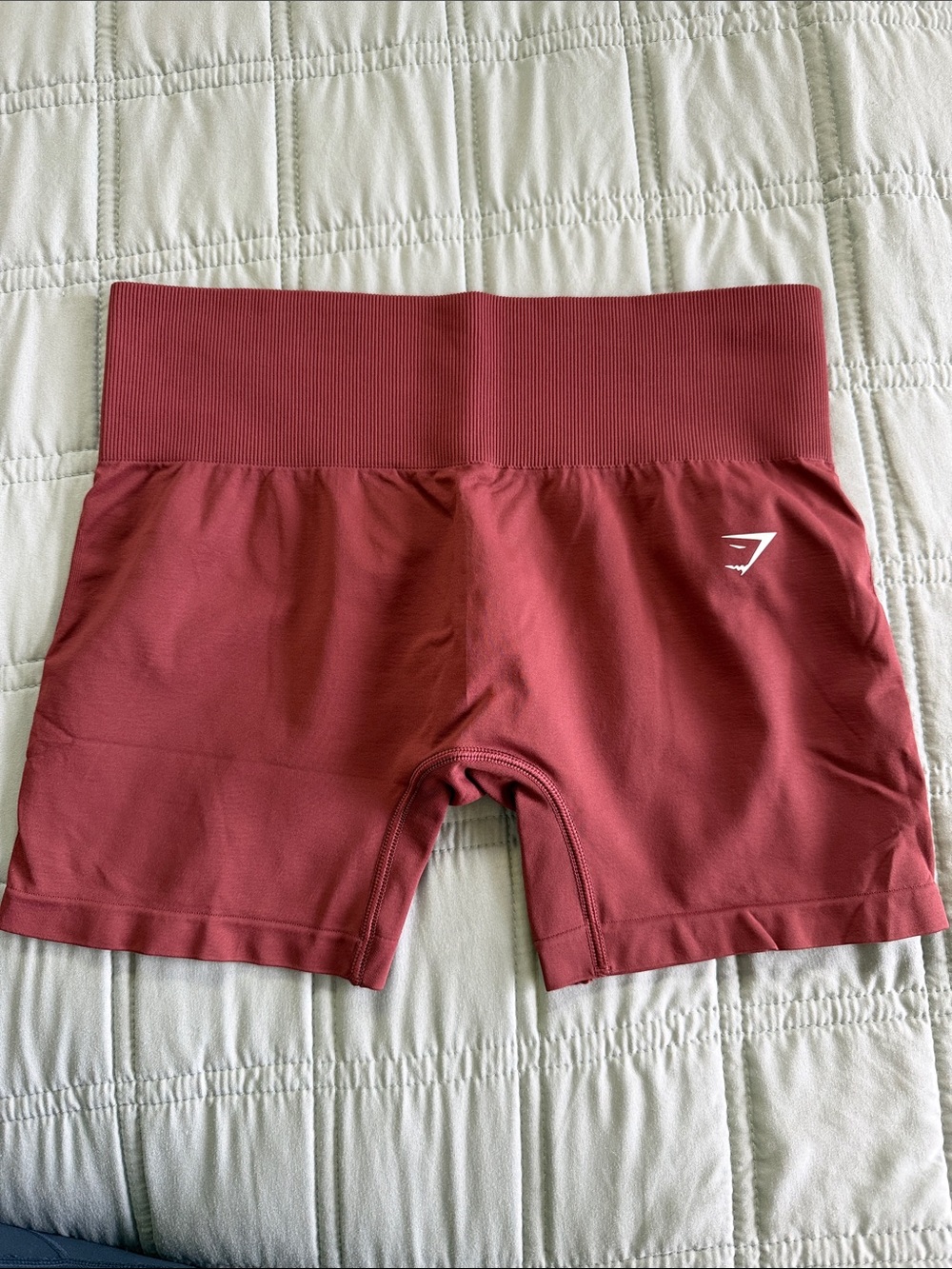Gymshark High-Waist Seamless Shorts in Rust  Size L